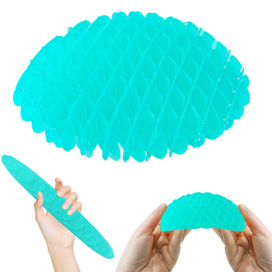 Oyeftp fidget toy with ellipsoid squeeze for tactile relief during work or study