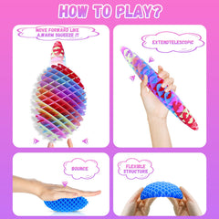 Oyeftp fidget toy with smooth elastic surface for sensory play anytime