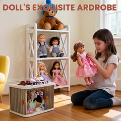 Oythyg dust-resistant cabinet panel keeps outfits clean between play sessions.