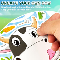 Ozepao cow stickers glossy waterproof vinyl for durable color