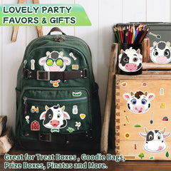 Ozepao cow stickers six exclusive designs across twenty-four stickers per design