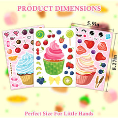 Ozepao fruits-sprinkles-chocolate-details stickers provide colorful notebook and card accents.