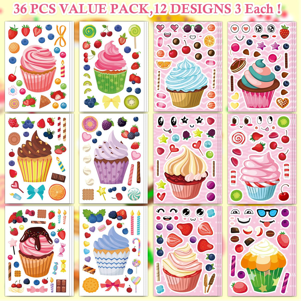 Ozepao ice-cream dessert theme stickers add playful visuals for classrooms and crafts.