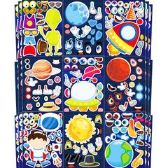 Ozepao outer space sticker with cute planets for kids' crafts