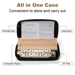 OZFRHO travel case keeps dominoes protected for trips and storage