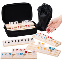 OZFRHO Rummy Cube Tiles: 160 colorful pieces for quick recognition and fun