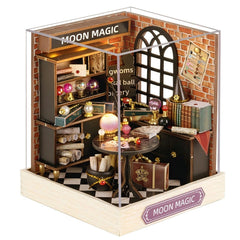 OZJAY Moon Magic dust cover protects your miniature house on display