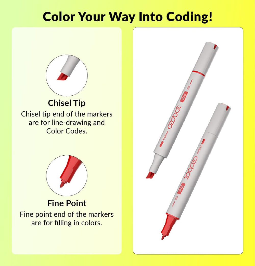 Ozobot classroom-friendly markers ideal for group coding projects