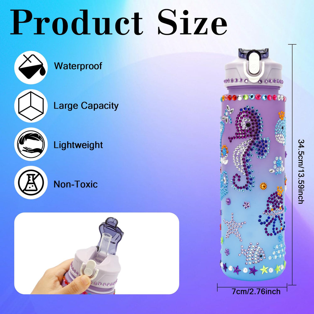 OZOSHINE 750ml kid-friendly bottle with wide mouth for easy cleaning.