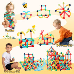 Paaxido child-building using magnets demonstrates easy manipulation for little hands