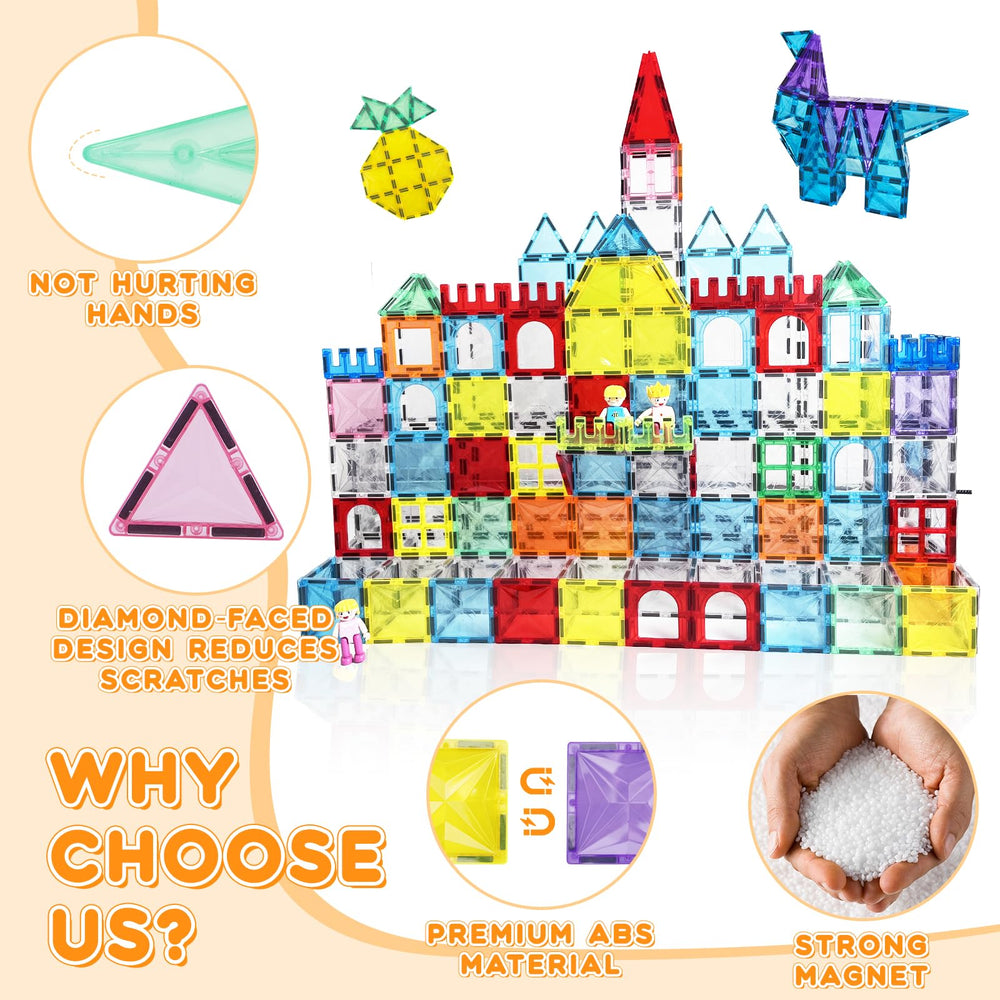 Paaxido builds houses, castles, and bridges with magnets.