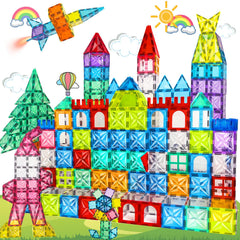 Paaxido magnetic tiles 4D diamond for creative STEM building play