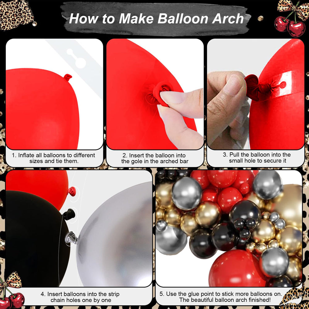 Paayeq 10-inch metallic gold balloons add luxe highlights.