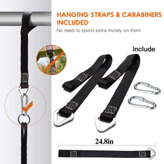 PACEARTH hanging straps included for versatile, safe outdoor mounting