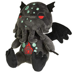 Pacific Giftware Hellion Plush Cthulhu doll side view, ideal desk buddy for study breaks.
