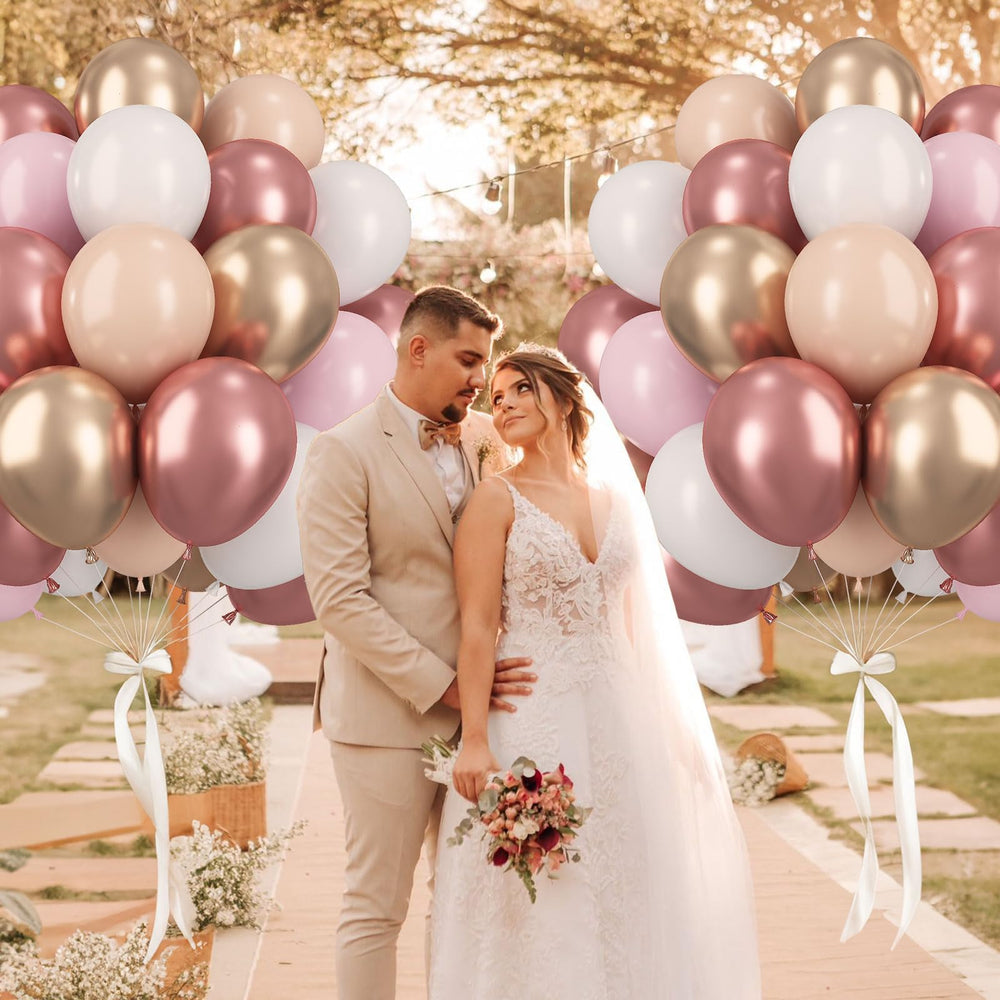 Paeyeq baby shower decoration balloons for charming pink and gold themes