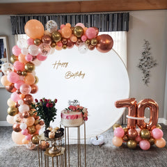Paeyeq macaron pink balloons 12in soft color accents for romantic events