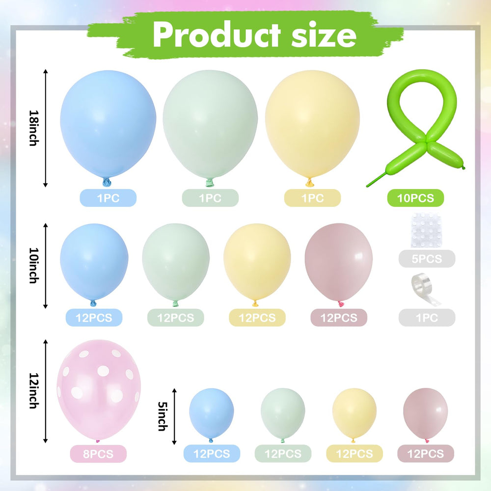Paeyeq pastel blue 18in balloon adds spring flair to celebrations.