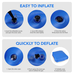 Pafolo quick inflate and deflate valve for fast setup.