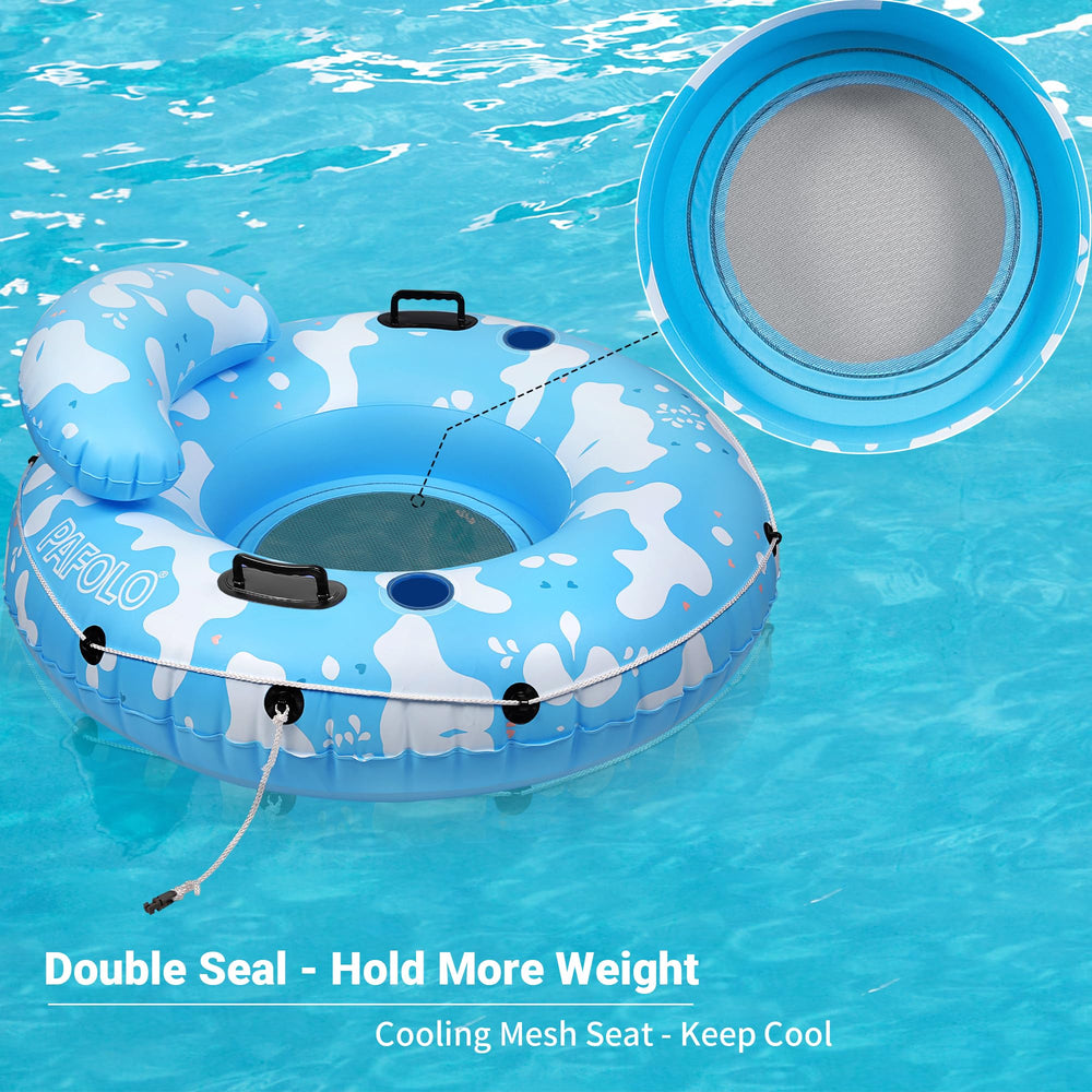 Pafolo River Tubes HyperFlate valve inflates fast, shortening setup time.