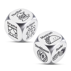 Paginafr 2pcs food decision dice package for effortless date night planning