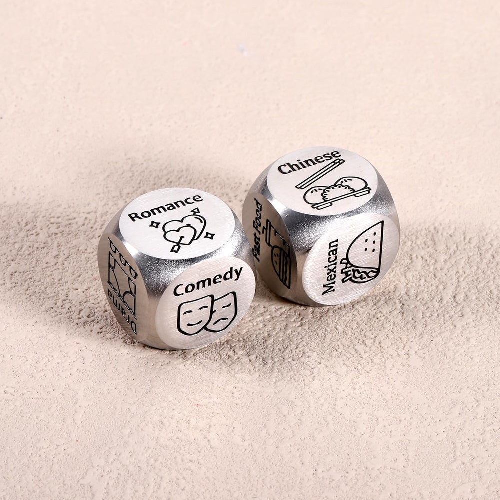 Paginafr dining-options dice highlighting pizza, sushi and more for meals