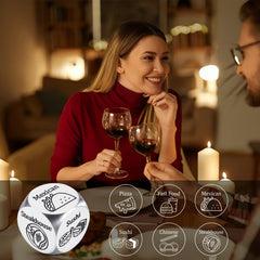Paginafr movie-night dice featuring categories for quick entertainment picks