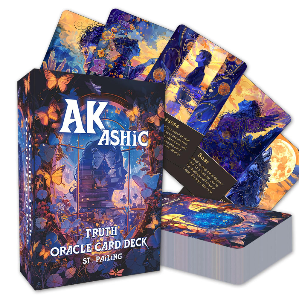 Pailing Akashic Oracle Cards cover, premium packaging for easy spiritual guidance.
