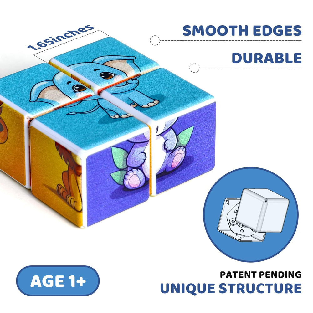 Pairez Toys 3D magnetic cubic jigsaw kids first puzzle inspires early problem solving.