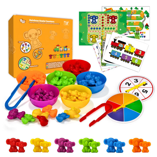 Pairez Toys koala counting set: colorful counters for early math practice and hands-on learning.