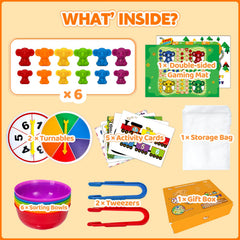 Pairez Toys koala tweezers help develop fine motor skills during activities.