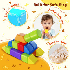 Pairez Toys magnetic blocks six shapes promote varied construction and spatial thinking.