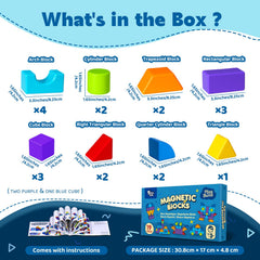 Pairez Toys magnetic blocks designed with large rounded edges for safe exploration.