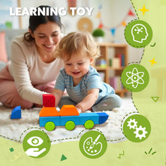 Pairez Toys magnetic blocks travel-friendly design enables on-the-go learning.