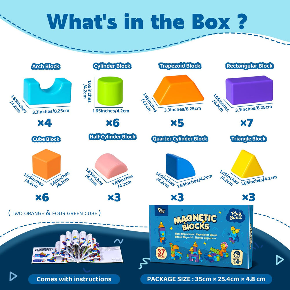 Pairez Toys sealed magnets provide safe grip-friendly blocks during creative exploration.