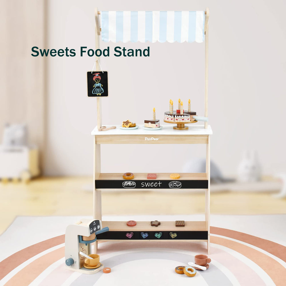 PairPear natural wood finish adds warm, timeless style to a playroom