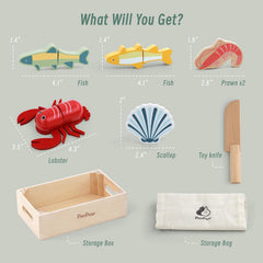 PairPear shrimp portion enhances pretend play with realistic textures