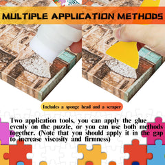 Paistely puzzle glue clear coating helps preserve color and shine over time.