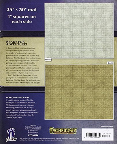 Paizo Pathfinder Flip-Mat Basic dirt texture for outdoor battlegrounds and rugged terrain.