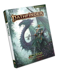 Paizo Pathfinder GM Core cover image showing a comprehensive game master rulebook for adventurous campaigns.