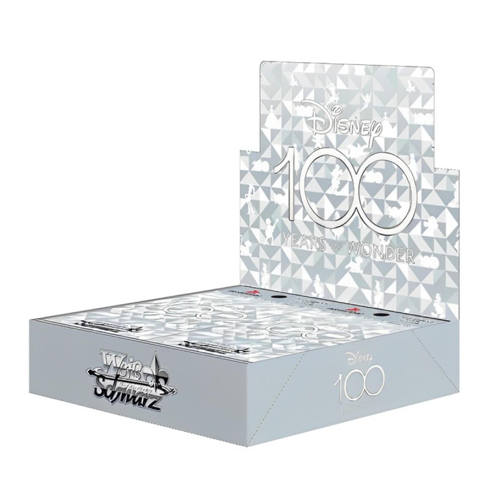 Paladin Innovation Weiss Schwarz Disney 100 box showcases collector-ready card assortment.