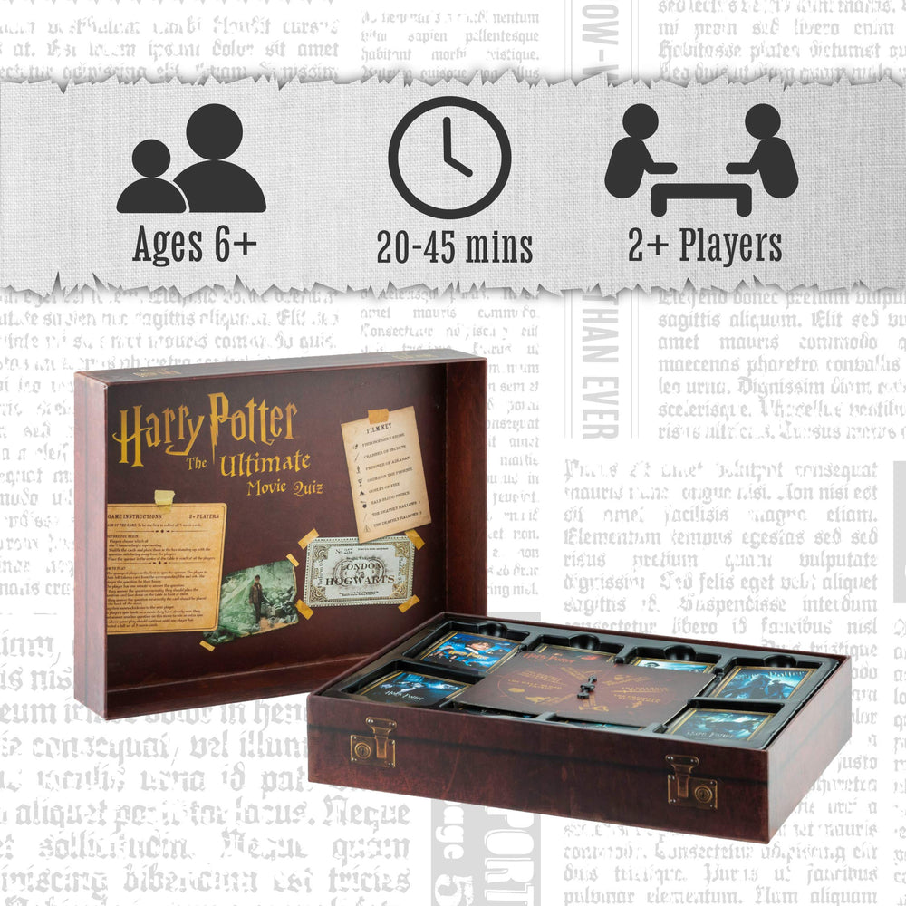 Paladone Harry Potter Movie Quiz question cards close-up for trivia