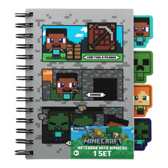 Paladone Minecraft notebook cover with blocky art, a stylish study companion for fans.