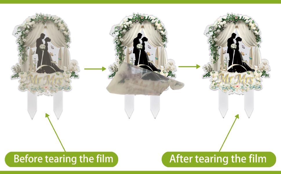 Palegg acrylic cake topper provides stable support for multi-tier cakes.