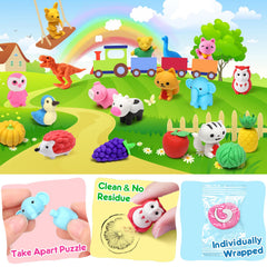 Palmatte non-candy gift ideas erasers for parties and exchanges.