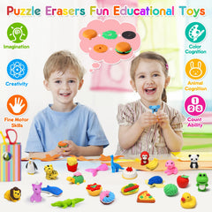 Palmatte random animal erasers patterns to spark interest.