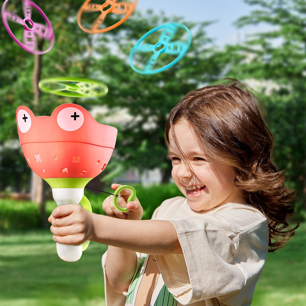 Pamexin adjustable-height launch system increases challenge and keeps play interesting.