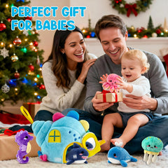 Pamexin ocean lanyard toy keeps baby engaged during travel.