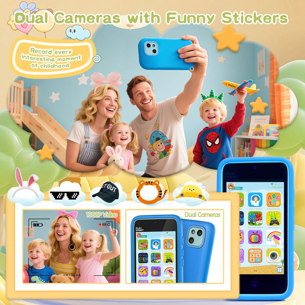 Pamox Kids Toy Phones dual cameras for playful photography and storytelling