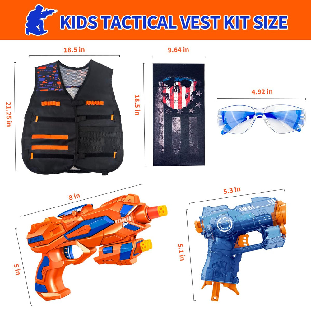 Pandahero pair of foam dart blasters for quick, exciting missions